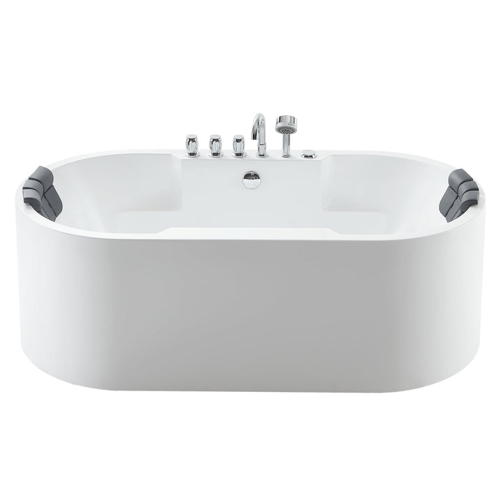 Empava 67 in. Whirlpool Acrylic Freestanding Bathtub - EMPV-67AIS17