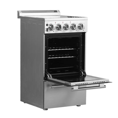 Forno 20 Inch Pallerano Electric Range with 4 Burners in Stainless Steel (FFSEL6052-20)