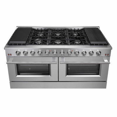 Forno Galiano 60 Inch Gas Range with 10 Burners in Stainless Steel (FFSGS6244-60)