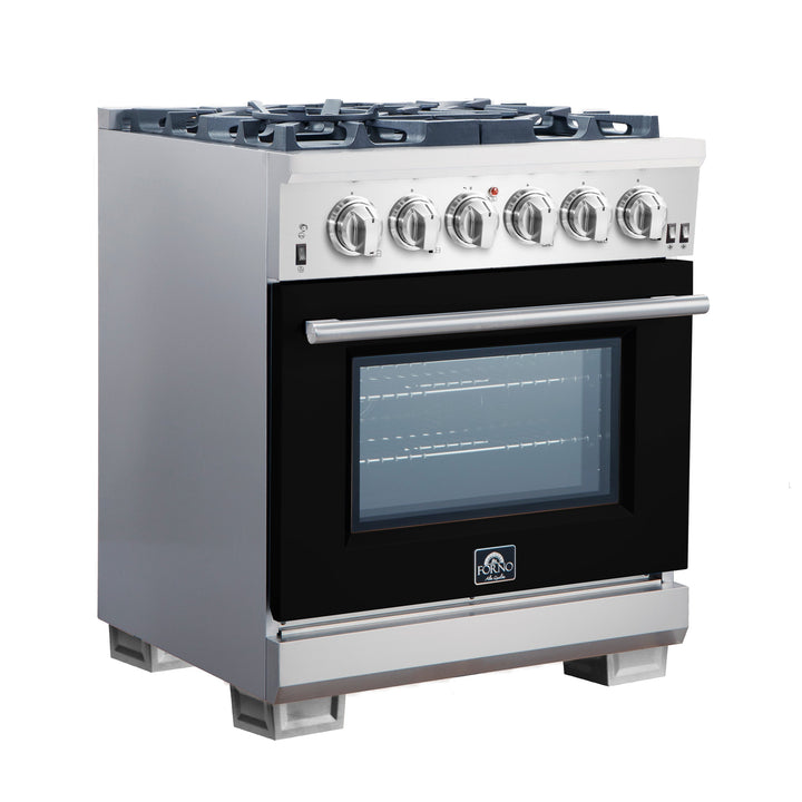 Forno 30 Inch Pro Series Capriasca Gas Burner / Gas Oven in Stainless Steel 5 Italian Burners (FFSGS6260-30)