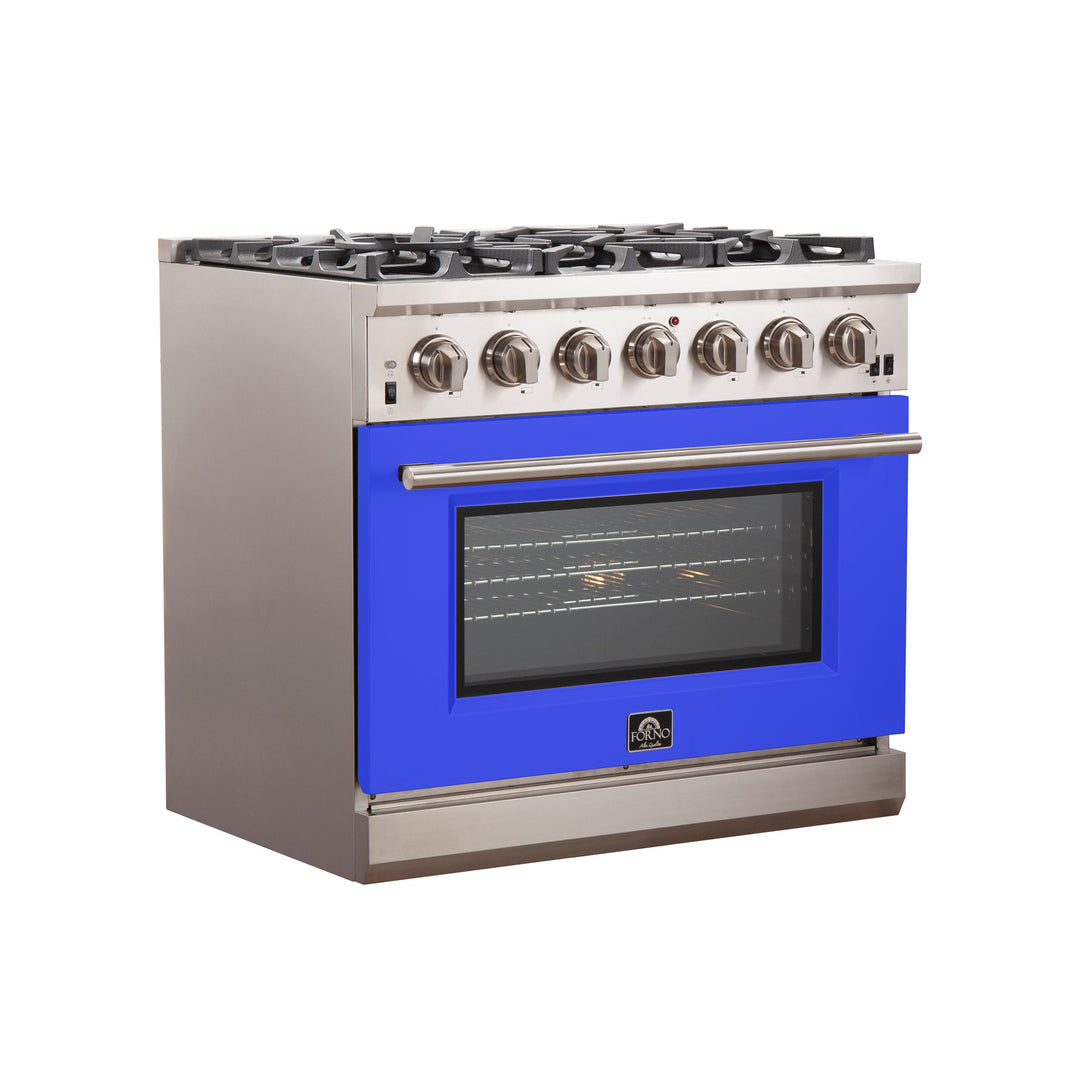 Forno 36 Inch Pro Series Capriasca Gas Burner / Gas Oven in Stainless Steel 6 Italian Burners (FFSGS6260-36)