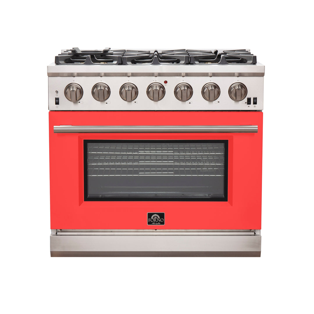 Forno 36 Inch Pro Series Capriasca Gas Burner / Gas Oven in Stainless Steel 6 Italian Burners (FFSGS6260-36)