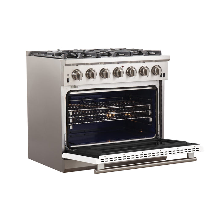 Forno 36 Inch Pro Series Capriasca Gas Burner / Gas Oven in Stainless Steel 6 Italian Burners (FFSGS6260-36)