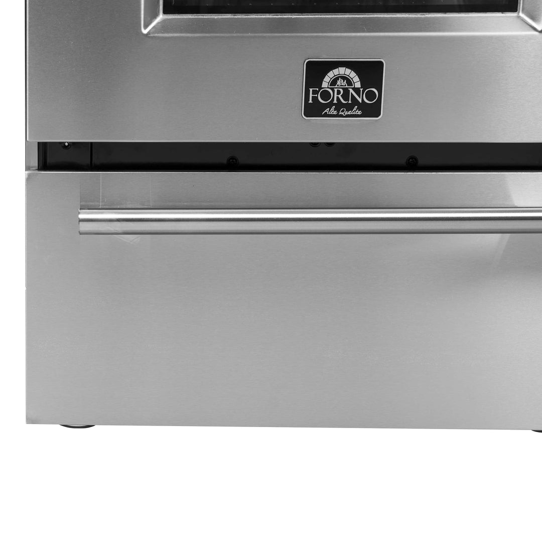 Forno 24 Inch Gas Range with 4 Burners and 38,000 BTUs in Stainless Steel (FFSGS6272-24)