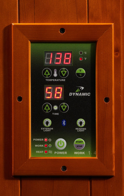 Dynamic Heming Edition 2 Person Low EMF Far Infrared Corner Sauna DYN-6225-02