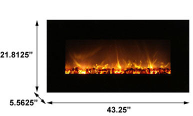 Modern Flames 40-In Fantastic Flame Built-In Electric Fireplace