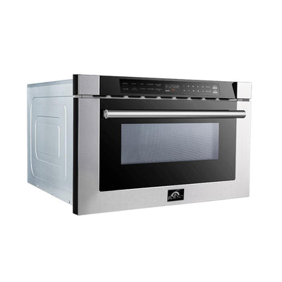 Forno 24 inch Microwave Drawer In Stainless Steel - Professional, FMWDR3093-24
