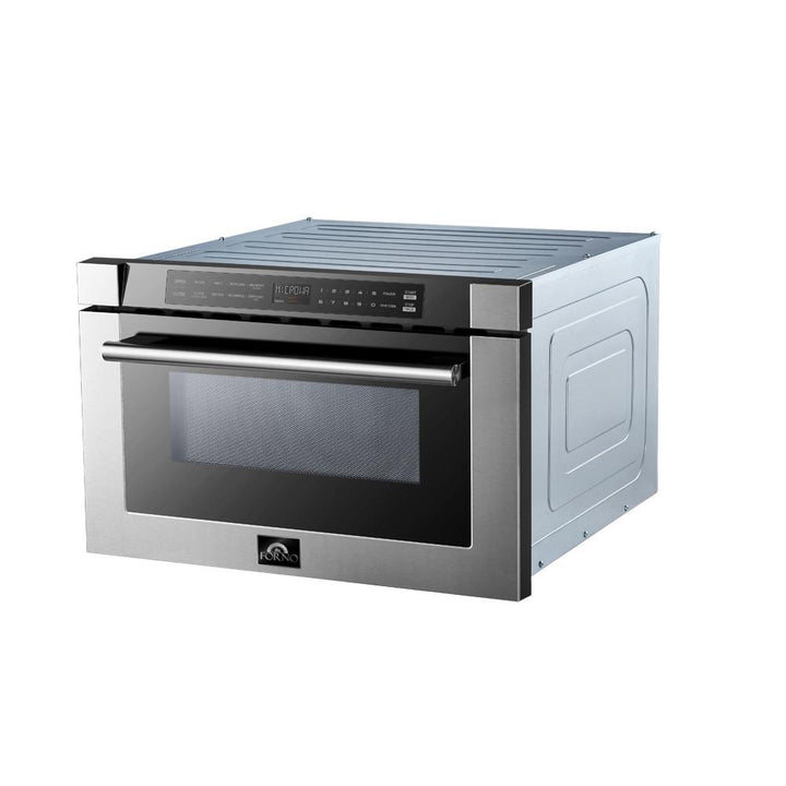 Forno 24 inch Microwave Drawer In Stainless Steel - Professional, FMWDR3093-24