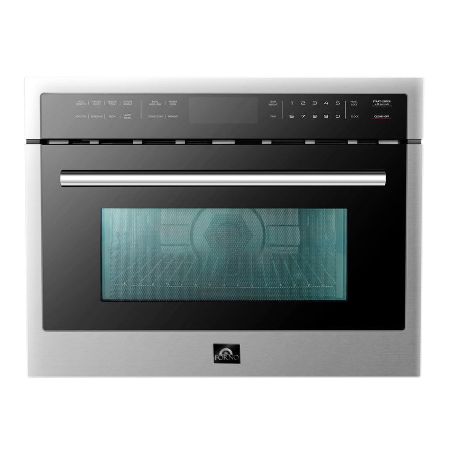Forno 24 inch Microwave Oven In Stainless Steel, 1.6 cu.ft., FMWDR3000-24