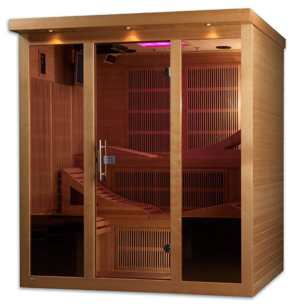 Golden Designs Monaco 6 Person Near Zero EMF Far Infrared Sauna