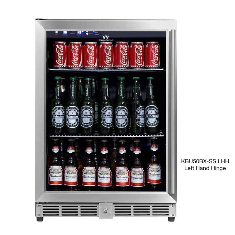KingsBottle KBU50BX 24 Inch Under Counter Beer Cooler Fridge Built In