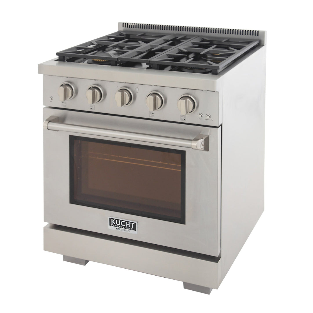 Kucht Professional 30 in. 4.2 cu ft. Natural Gas Range with Color Knobs, KFX300 / KFX300/LP