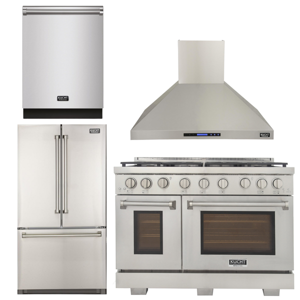Thor Kitchen Appliance Set - 48 In. Propane Gas Burner and Electric Oven  Range, Range Hood, Refrigerator, Dishwasher, Microwave Drawer, Wine Cooler
