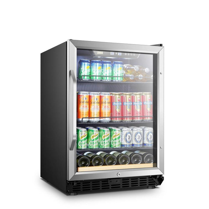 Lanbo LB148BC Single Zone (Built In or Freestanding) Compressor Wine/Beverage Cooler - 110 Can 6 Bottle Capacity