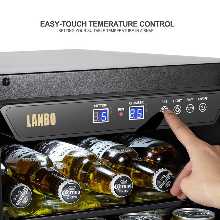 Lanbo LB80BC Single Zone (Built In or Freestanding) Compressor Beverage Cooler - 70 Can Capacity