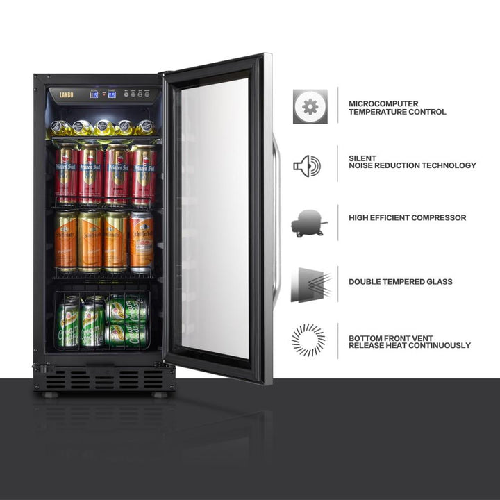 Lanbo LB80BC Single Zone (Built In or Freestanding) Compressor Beverage Cooler - 70 Can Capacity