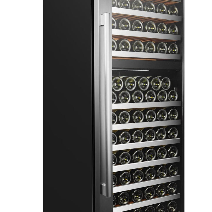 LanboPro LP168D Stainless Steel Dual Zone Wine Cooler - 153 Bottles Capacity