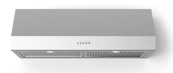 Forte Lucca Series 40" Under Cabinet Convertible Hood with 600 CFM, LED Lights, in Stainless Steel (LUCCA40)