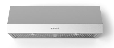 Forte Lucca Series 60" Under Cabinet Convertible Hood with 600 CFM, LED Lights, in Stainless Steel (LUCCA60)