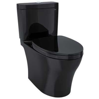 TOTO Aquia IV 1G Elongated Bowl with SoftClose Seat, Dual-Flush Two-Piece Toilet 1.0 & 0.8 GPF, Universal Height, Washlet+ Compatible - MS446124CUMF