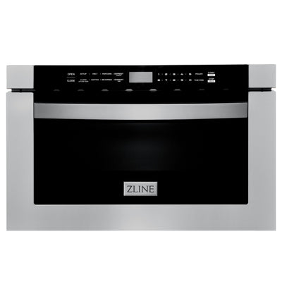 ZLINE 30" Kitchen Package with Stainless Steel Dual Fuel Range, Range Hood, Microwave Drawer and Tall Tub Dishwasher (4KP-RARH30-MWDWV)