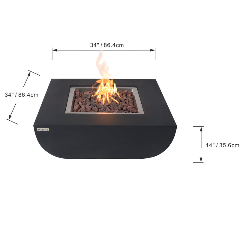 Modeno Aurora Fire Table Concrete Outdoor Fire Pit (OFG114)