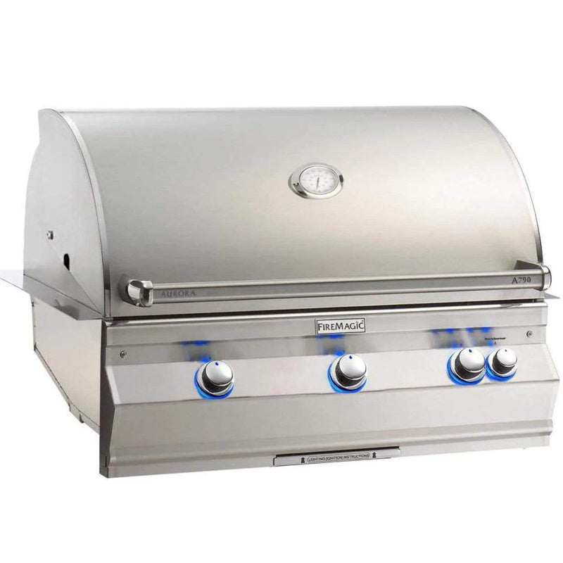 Fire Magic 36" 3-Burner Aurora Built-In Gas Grill w/ Analog Thermometer (A790i)