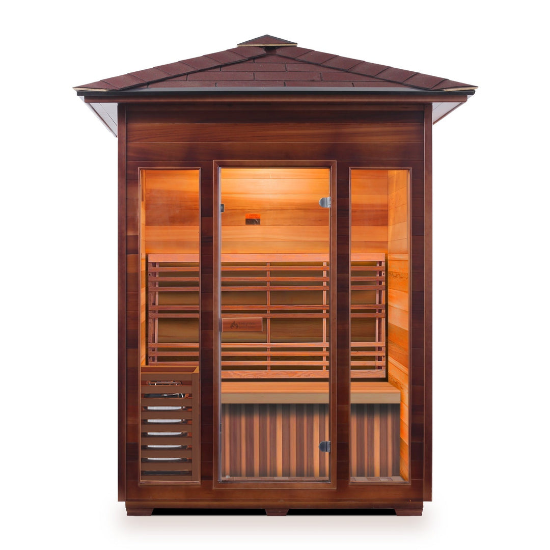 Enlighten Sunrise 3 Person Dry Traditional Sauna T-17377
