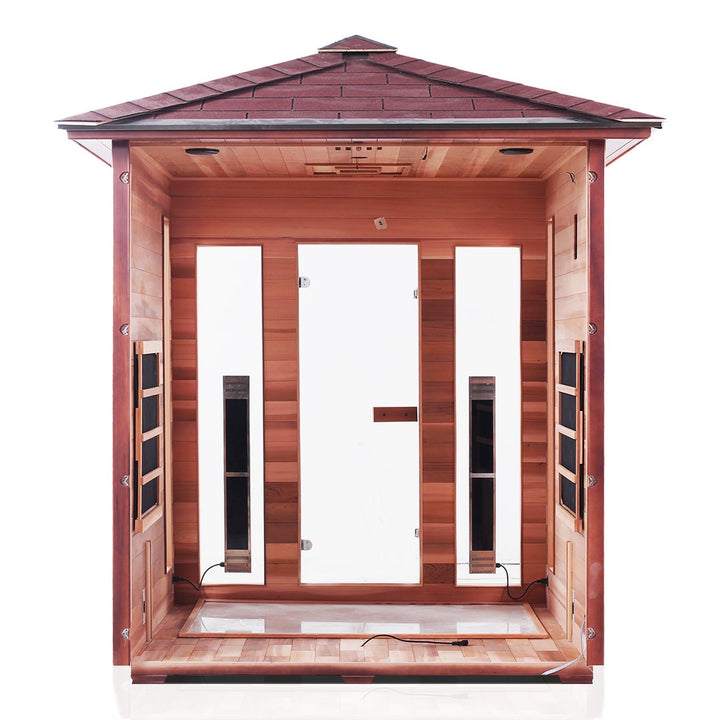 Enlighten Rustic 4 Person Infrared Sauna 17378