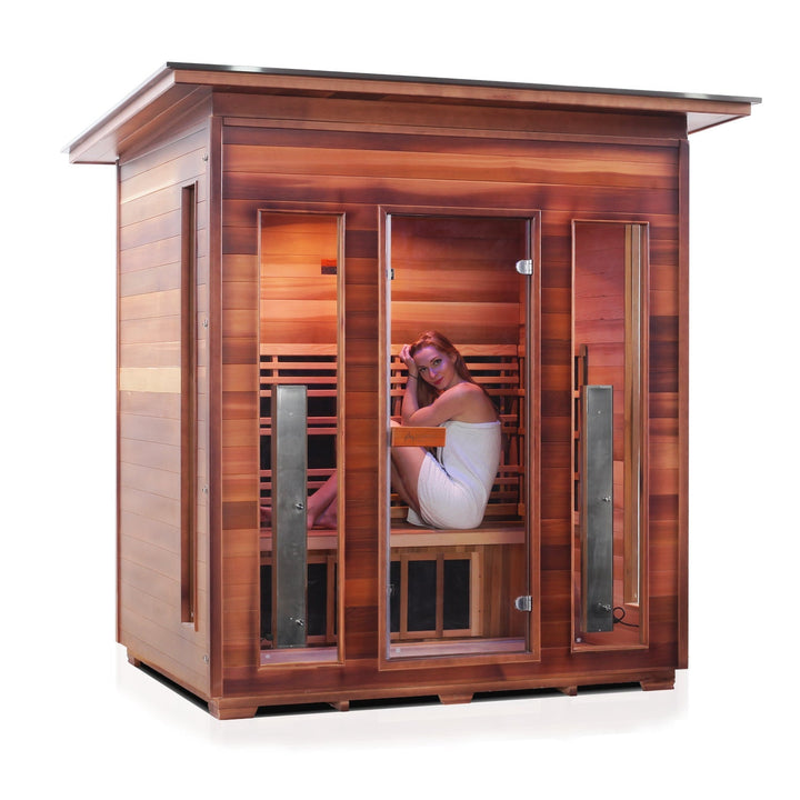 Enlighten Rustic 4 Person Infrared Sauna 17378