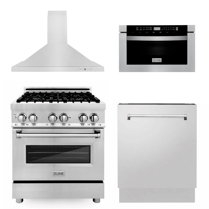 RA30 by Zline Kitchen and Bath - ZLINE 30 in. Dual Fuel Range with Gas Stove  and Electric Oven in Stainless Steel (RA30) [Color: Stainless Steel]