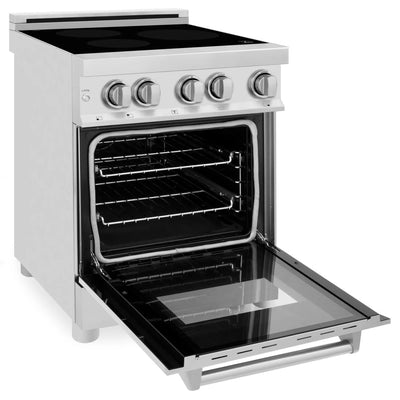 ZLINE 24" 2.8 cu. ft. Induction Range with a 3 Element Stove and Electric Oven in Stainless Steel (RAIND-24)