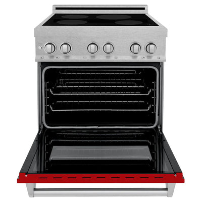 ZLINE 30" 4.0 cu. ft. Induction Range in DuraSnow® with a 4 Element Stove and Electric Oven (RAINDS-30)