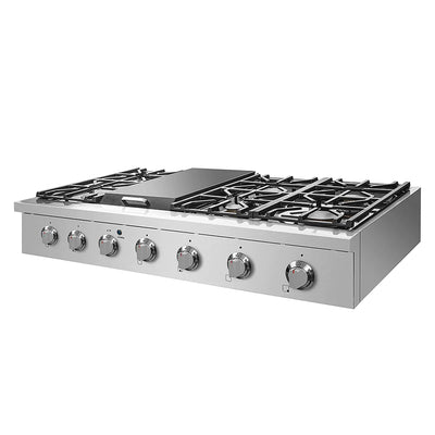 NXR SCT4811 48" Pro-Style Propane Gas Cooktop, Stainless Steel