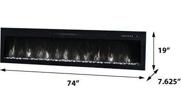 Modern Flames Spectrum 74-In Built-In Electric Fireplace