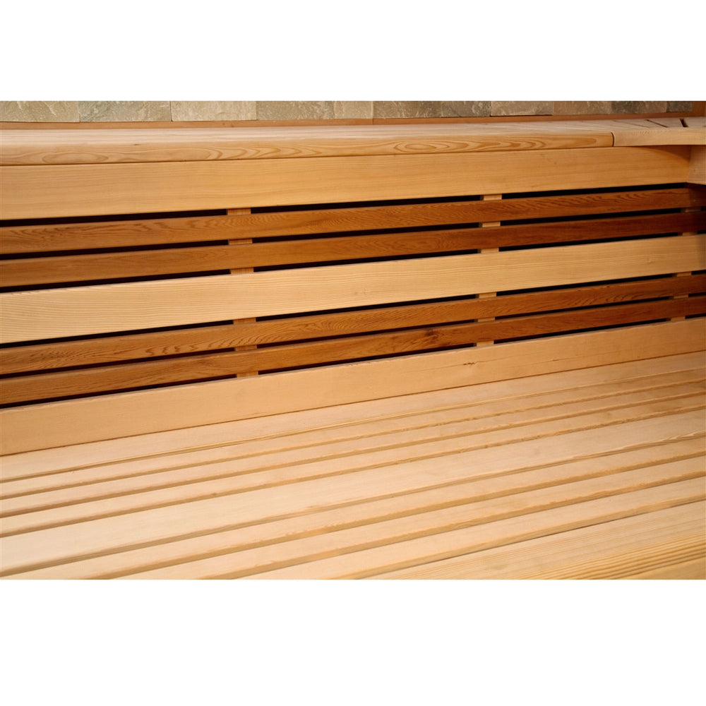 ALEKO Canadian Hemlock Indoor Wet Dry Sauna with LED Lights - 6 kW ETL Certified Heater - 6 Person STHE6GLEN-AP