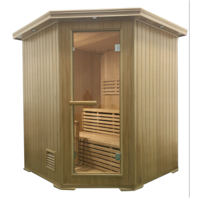 ALEKO Canadian Hemlock Wet Dry Indoor Sauna - 4.5 kW ETL Certified Heater - 4 Person SKD4HEM-AP