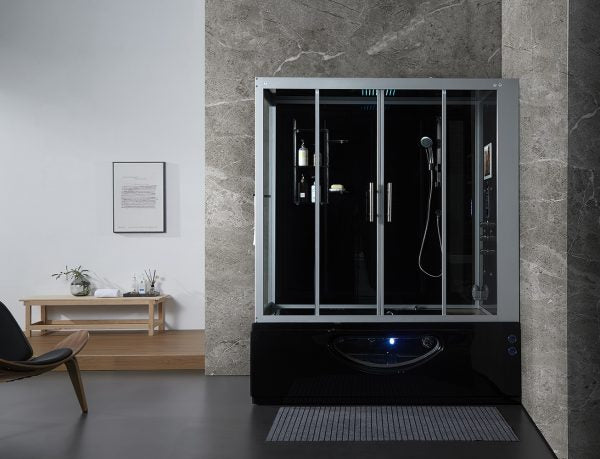 Maya Bath Black Platinum Catania Steam Shower - Right (106)