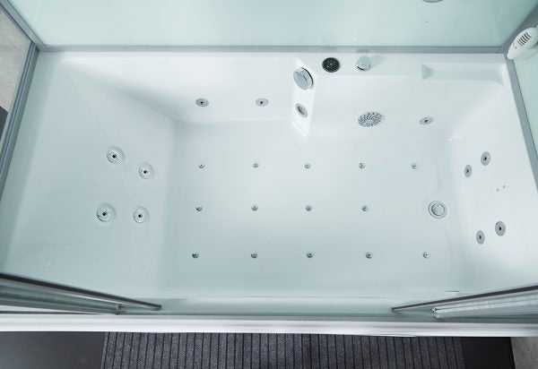 Maya Bath White Platinum Catania Steam Shower - Right (105)