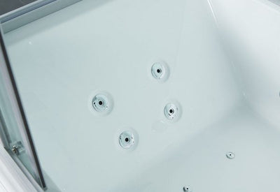 Maya Bath White Platinum Catania Steam Shower - Right (105)