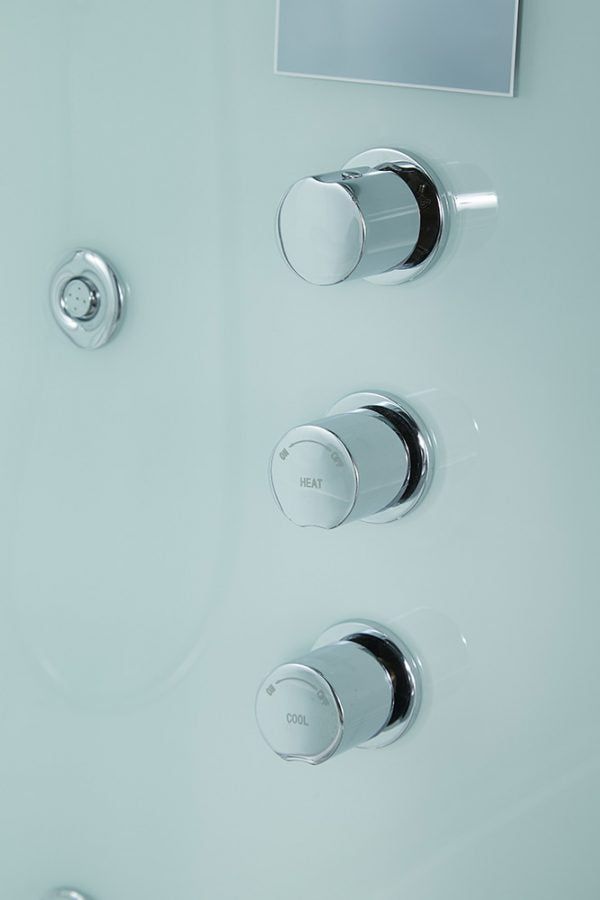 Maya Bath White Platinum Catania Steam Shower - Right (105)