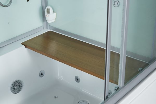 Maya Bath White Platinum Catania Steam Shower - Right (105)