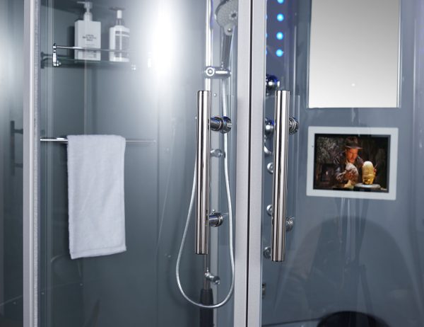 Maya Bath Grey Platinum Superior Steam Shower (103)