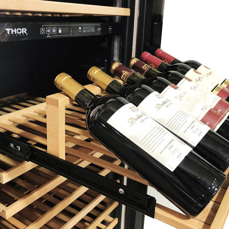 Thor Kitchen 24 Inch Wine Cabinet, Dual Zone 162 Bottles (TWC2403DI)