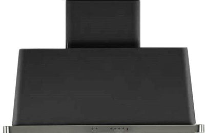 ILVE 40 in. Majestic Matte Graphite Wall Mount Range Hood with 850CFM Blower, UAM100MG
