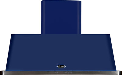 ILVE 48 in. Majestic Midnight Blue Wall Mount Range Hood with 850 CFM Blower, UAM120MB