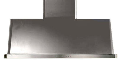 ILVE 48 in. Majestic Stainless Steel Wall Mount Range Hood with 850 CFM Blower, UAM120SS