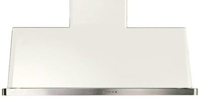 ILVE 48 in. Majestic White Wall Mount Range Hood with 850 CFM Blower, UAM120WH
