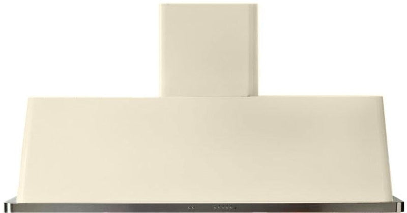 ILVE 60 in. Majestic Antique White Wall Mount Range Hood with 850 CFM Blower, UAM150AW