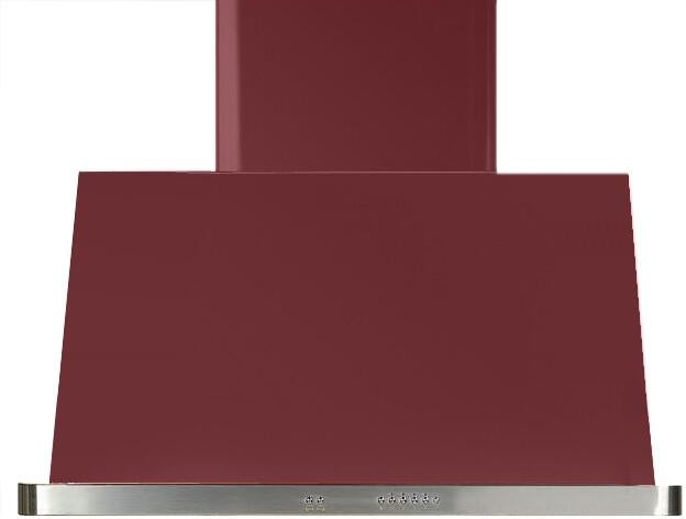 ILVE 36 in. Majestic Burgundy Color Wall Mount Range Hood with 850CFM Blower, UAM90BU